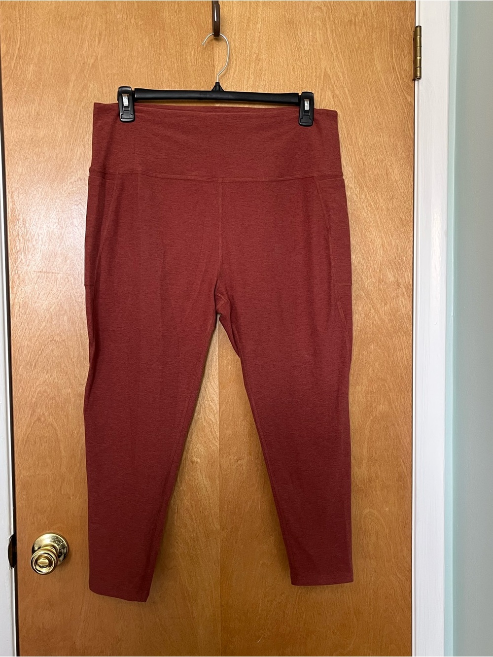 BeyondYoga Women's Size 3X Rust/Orange Colored Leggings | Plus-Size